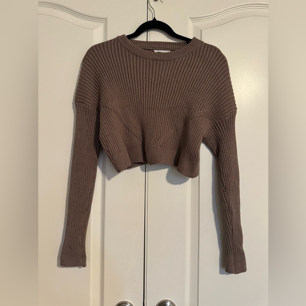 Sage the Label Women’s Crop Ribbed Sweater